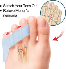 Povihome 10 Pack Pinky Toe Separator and 10 Count (Pack of 1), Blue