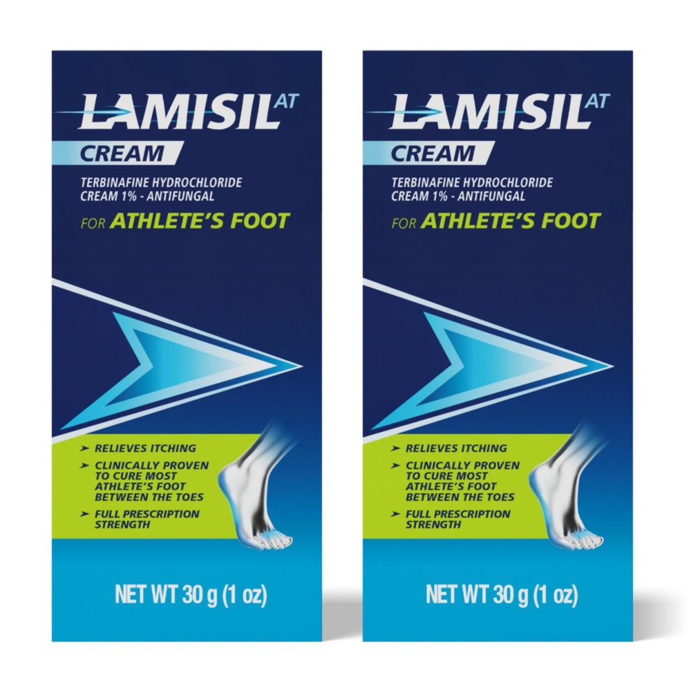 Lamisil Athlete’s Foot Cream, 1 Week Treatment, Prescription Strength 2 Pack