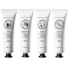 Set Of 4 Hand Care Prevent Dryness Cracking Hand Cream Travel Size Hand Lotion