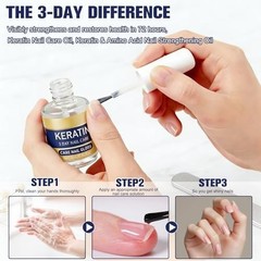 Moisturizing Keratin Nail Care Oil – Strengthens & Glossy Finish, Aloe Vera & La