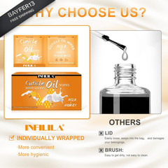 NXJ INFILILA Cuticle Oil for Nails 3.3 Fl Oz, 100Pcs Mini 3 Oz (Pack of 1)