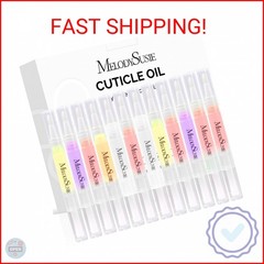 MelodySusie 12Pcs Cuticle Oil Pen Set,Nail Moisturizing Cuticle Oil Enriched wit