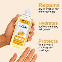 C CARE Milk & Honey Cuticle Oil For Nails – Repairs & Moisturizes Overnight 8oz