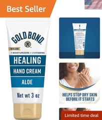3 oz. Hypoallergenic Healing Hand Cream with Aloe – Lasting Moisture & Softness