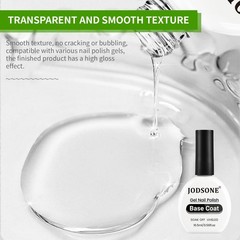 JODSONE 2Pcs 16.5ml Top Coat Base Gel 0.56 Fl Oz (Pack of 1), 16.5ML-BT