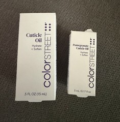 Color Street Cuticle Nourishing Oil Set, Sweet Almond: 15 mL & Pomegranate: 5mL