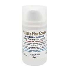 Diva Stuff Hand Cream with 70% Isopropyl Alcohol 2oz Bottle (Vanilla Pinecone)
