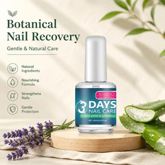 ROZINO 3 Days Nail Care Formula with Keratin Amino Acid & Aloe for Superior Nail
