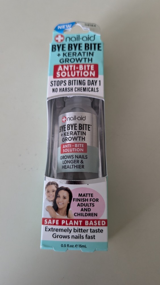 nail-aid Bye Bye Bite + Keratin Growth Anti-Bite Liquid, 0.5 fl oz