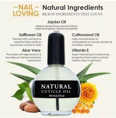 Moisturizing Cuticle & Nail Care Oil 2.3 Fl Oz Unscented – Infused with Jojob…