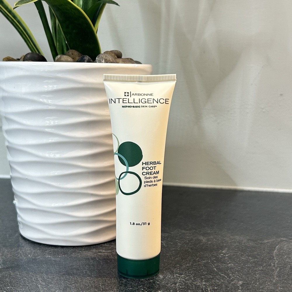 SEALED Arbonne Intelligence Skin Care HERBAL FOOT CREAM 1.8 oz