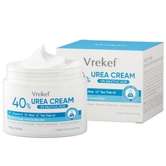 VREKEF Urea Cream 40% Plus Salicylic Acid 2%, 5.29 Ounce (Pack of 1), Blue