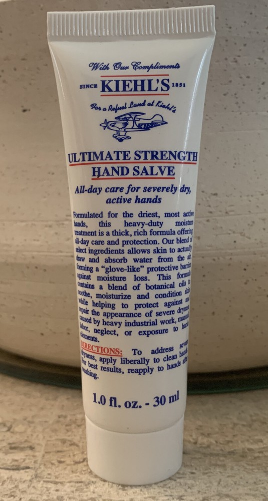 KIEHL’S Ultimately Strength Hand Salve Cream 1oz/30mL Travel Size