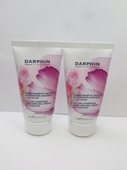 DARPHIN ALL-DAY HYDRATING HAND AND NAIL CREAM WITH ROSE WATER 2.5 OZ (LOT OF 2)