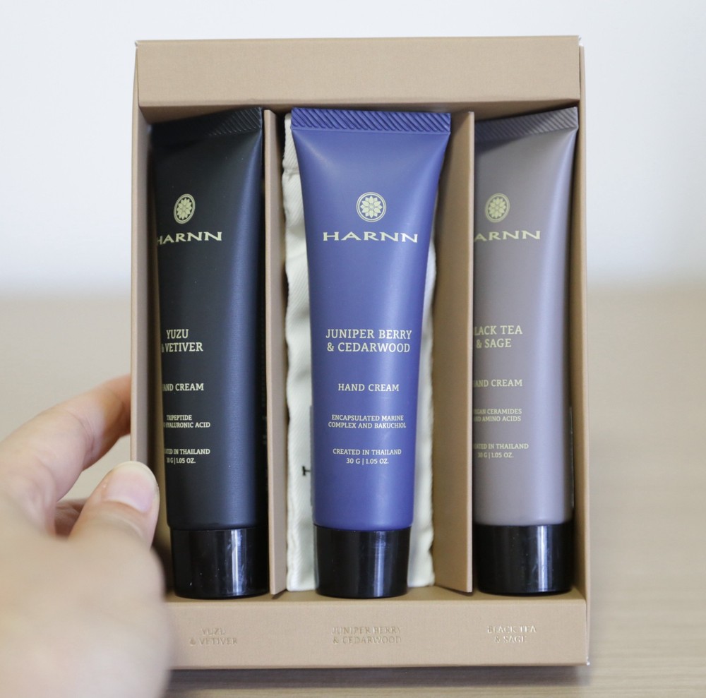 HARNN Trio Hand Cream Set Regular Size 1fl.oz x 3