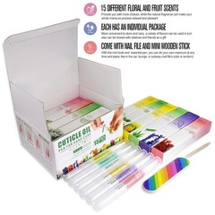 15Pcs Nail Care Kit with Cuticle Oil Pens for Hangnail Treatment and Nail Repair