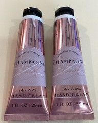 Bath & Body ~*CHAMPAGNE TOAST*~Shea Butter Hand Creams~Set of 2 NEW