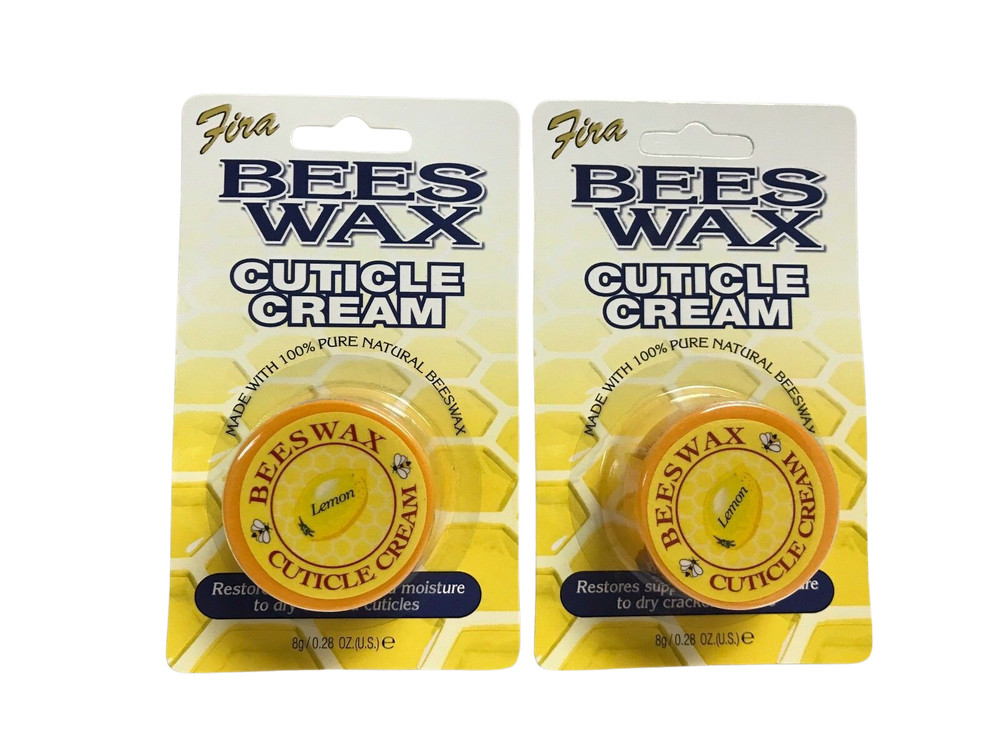 2 Pack FIRA PURE NATURAL BEES WAX CUTICLE CREAM – LEMON