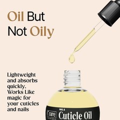 C CARE Sweet Almond Cuticle Oil For Nails – Repairs 2.5 Fl Oz (Pack of 1)
