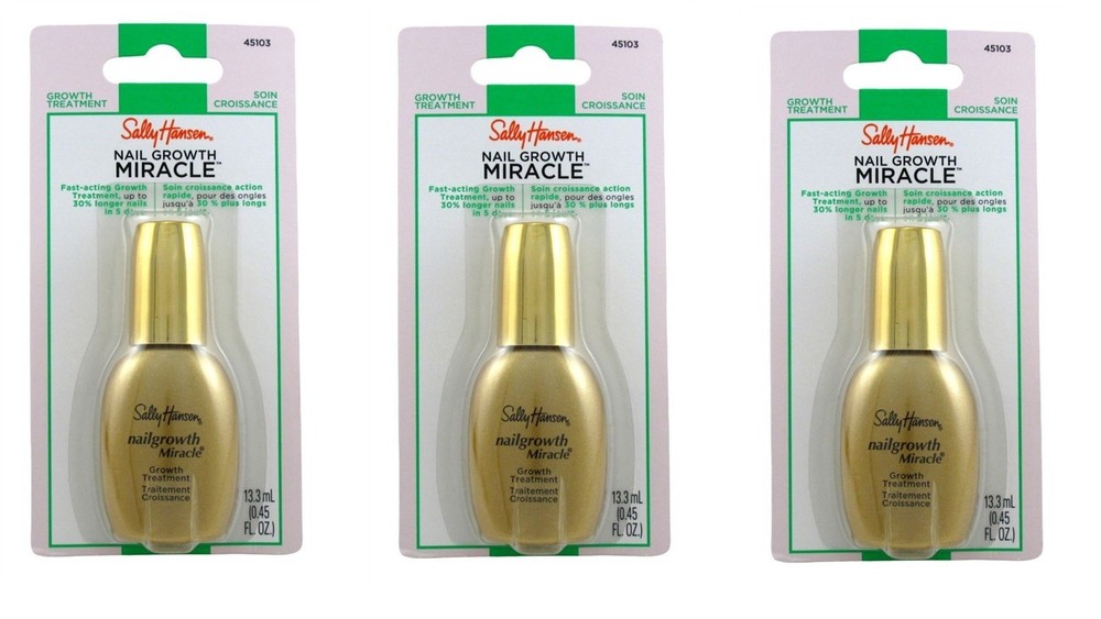 BL Sally Hansen Nail Growth Miracle Treatment 0.45oz X 3 Packs