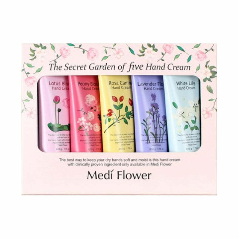 Medi Flower The Secret Garden Hand Cream 50g 5 Pieces Set – FREE SHIPPING