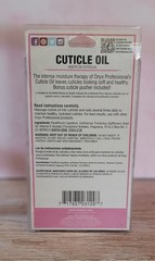 ONYX Professional CUTICLE OIL 0.35 Oz + Cuticle Pusher INTENSE MOISTURE THERAPY