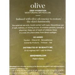 IBI Olive Deep Hydration Spa Pedicure 3-in-1 Set Soak Scrub Massage Olive Oil