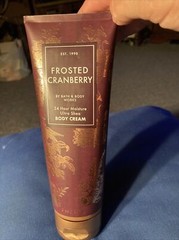 Bath & Body Works FROSTED CRANBERRY Body Cream w/ Shea Butter New