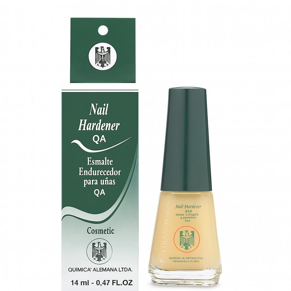 Quimica Alemana Nail Hardener NEW Yellow Formula Strengthener Treatment 14ml QA