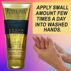 Eveline Argan And Vanilla Luxury Hand And Nail Cream Serum 2x 100ml 3.5 fl oz