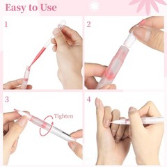 50 Pack 3ml Transparent Twist Pen with Pipettes, Empty Cuticle Oil Pen Refill…