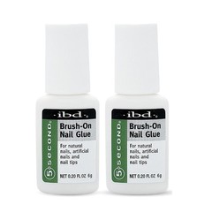 Ibd 5 Second Brush On Nail Glue 54006 / 0.20 Fl Oz (Pack of 2),