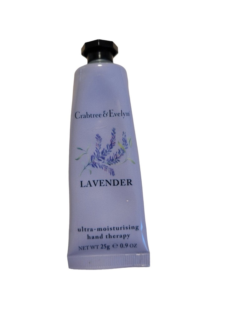 CRABTREE & EVELYN Lavender TRAVEL PURSE SIZE Hand Therapy Cream Lotion 0.9 oz