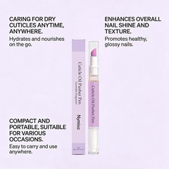 2-in-1 Cuticle Oil Pusher Pen, Ceramic Cuticle Oil Cuticle Pusher Nail Oil Pen