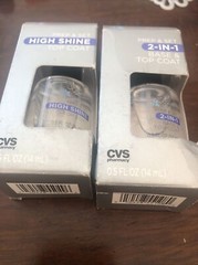 Beauty 360 Prep & Set 2 in 1 BASE & TOP COAT Nails & High Shine Top Coat