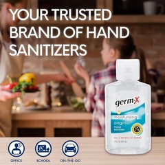 Germ-X Original Hand Sanitizer, 2 Fl oz (Pack of 24), Less Drying…