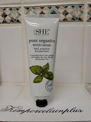 OM SHE Australian Made Pure Organic Hand Cream Basil,Grapefruit & Peppermint