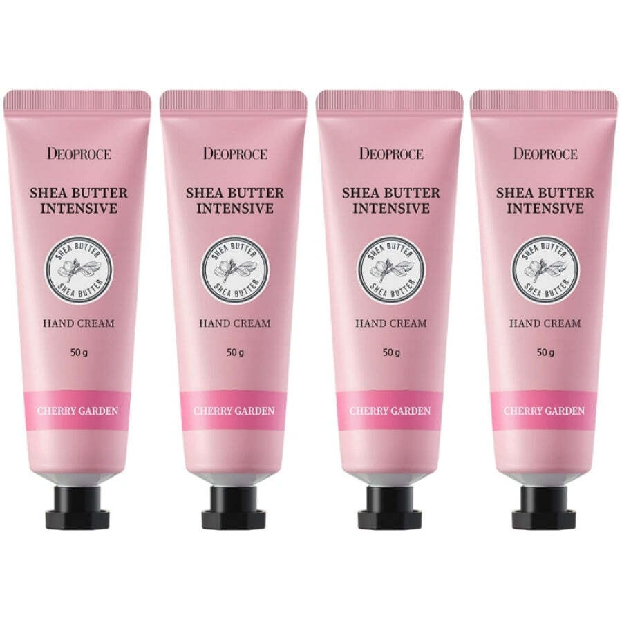 Deoproce Shea Butter Intensive Hand Cream Cherry Garden 50g*4Pcs – FREE SHIPPING