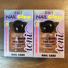 Ioni 2-In-1 Nail Glow Nail Care Passion Fruit Extract & Keratin 2pk BNIB