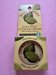 Burt’s Bees Lemon Butter Cuticle Cream, with Nourishing Vitamin E 0.60oz /17g