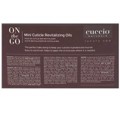 Cuccio Naturale Mini Cuticle Revitalizing Oils – 0.13 Fl Oz (Pack of 4)