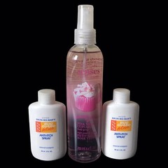Avon Senses Pink Velvet Cupcake Body Spray+ Skin-So-Soft Anti-Itch Refill Sprays