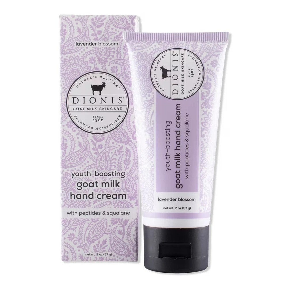DIONIS GOAT MILK HAND CREAM – LAVENDER BLOSSOM (Full Size/NIB/2oz/Sealed)