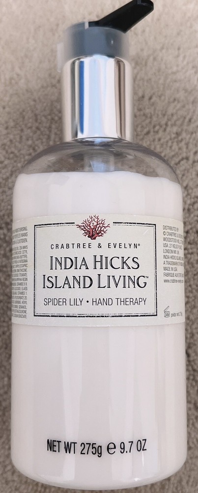 Crabtree Evelyn India Hicks Island Living Spider Lily Hand Therapy 9.7oz NEW