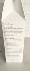 Ahava 4 pc Set, Body Lotion, Foot & Hand Cream, Dead Sea Bath Crystals NIB