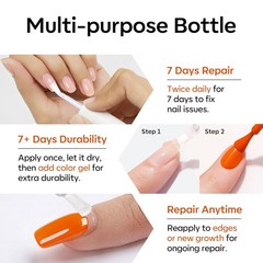 Natural Organic Nail Care – Clear Strengthener & Growth Oil for Damaged Nails