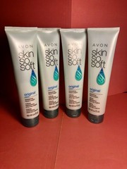 Lot Of 4 AVON Skin So Soft ORIGINAL +JOJOBA Replenishing Hand Cream 3.4 oz