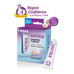 2X EMTRIX Fungal Nail Treatment 10ml Toenail & Fingernail Care Solution