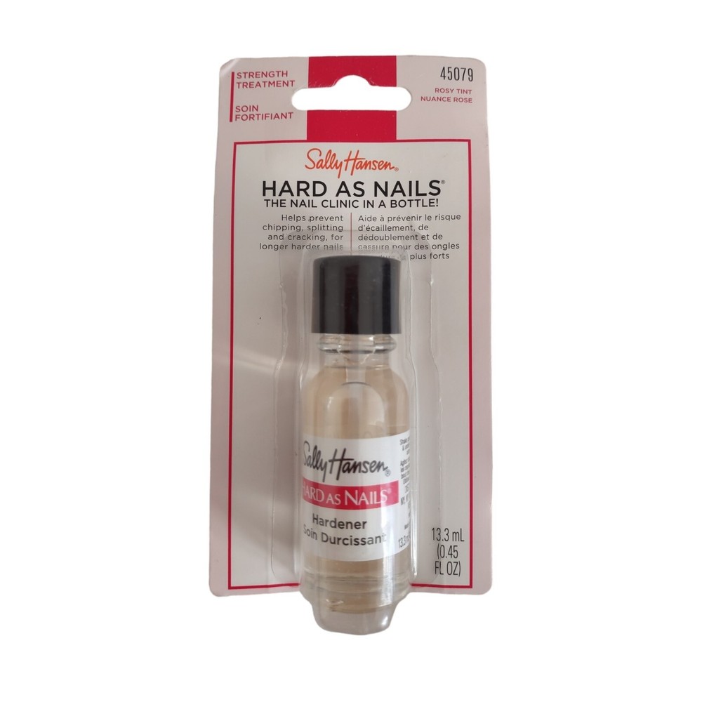 Sally Hansen Hard As Nails Nail Hardener, 0.45 fl oz, Rosy tint 45079