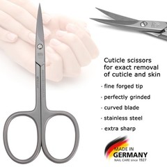 3 Swords Germany – brand quality STAINLESS STEEL INOX CURVED CUTICLE SCISSORS